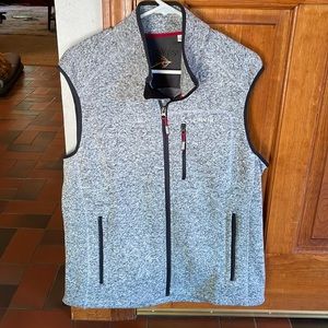 Orvis Men Vest. Gray. Large